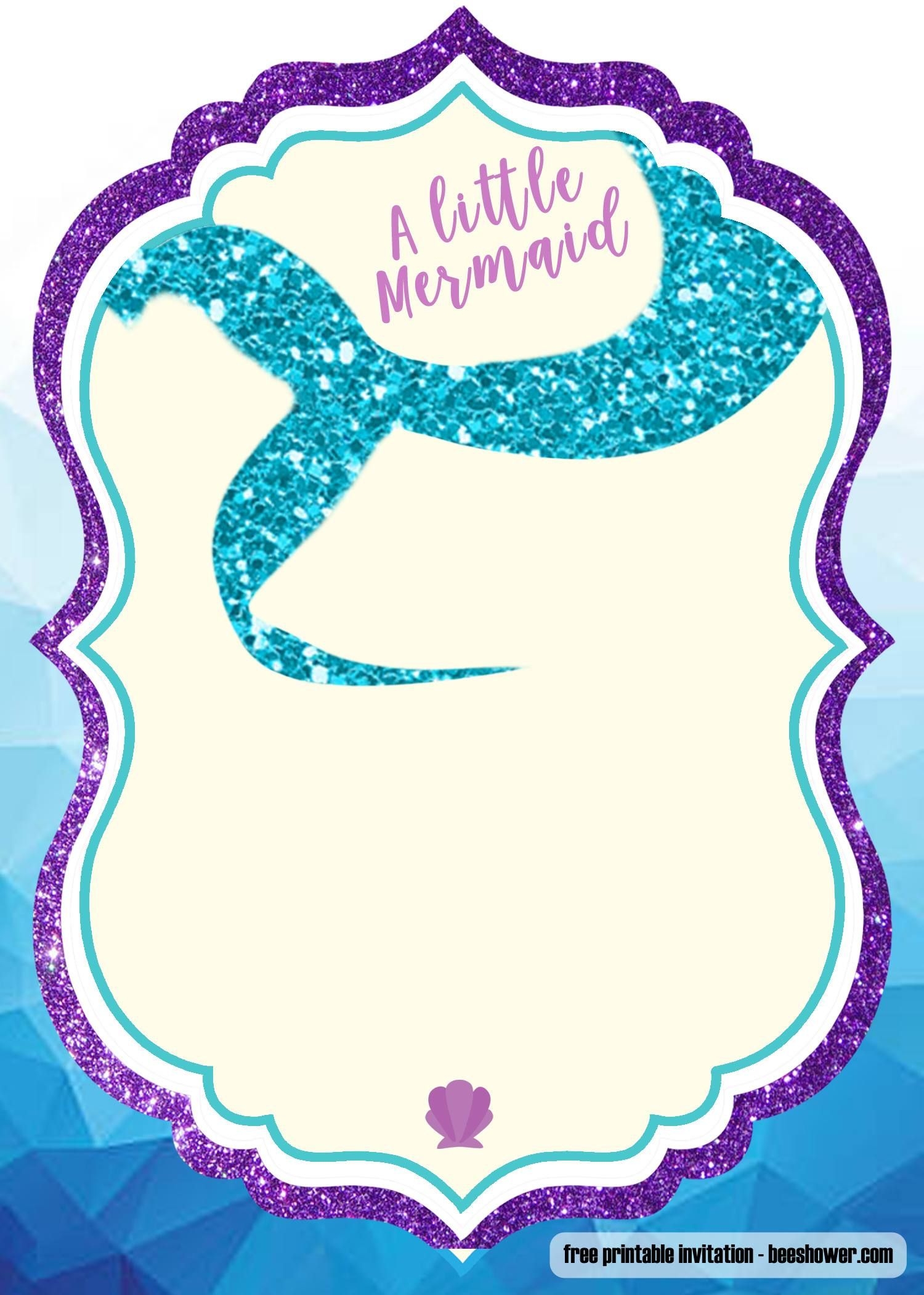 9 Mermaid Birthday Party Invitations Ideas Mermaid Birthday 