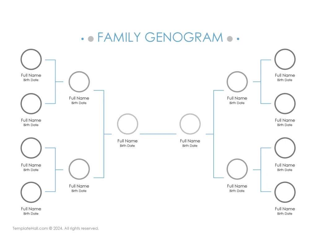 9 Printable Family Genogram Templates PDF Word G Docs 