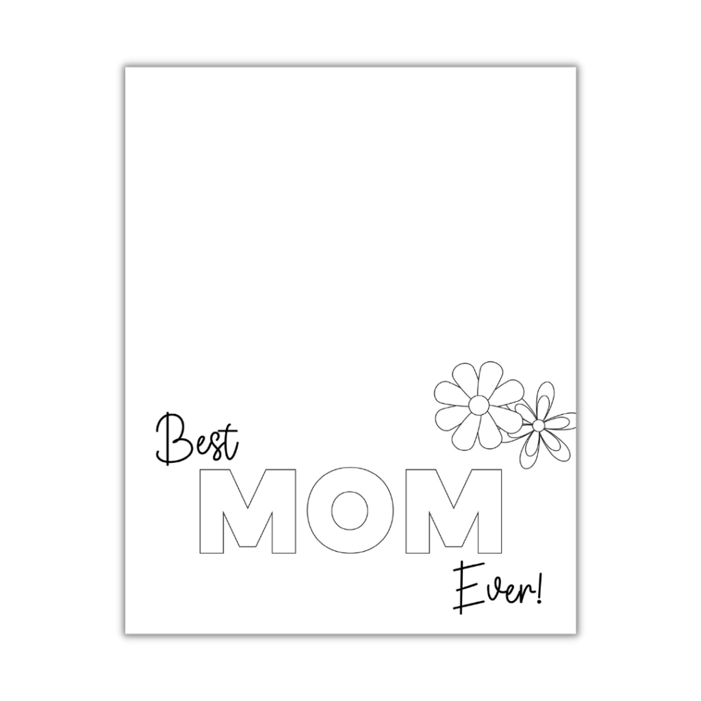 Card Printable Mom Blank