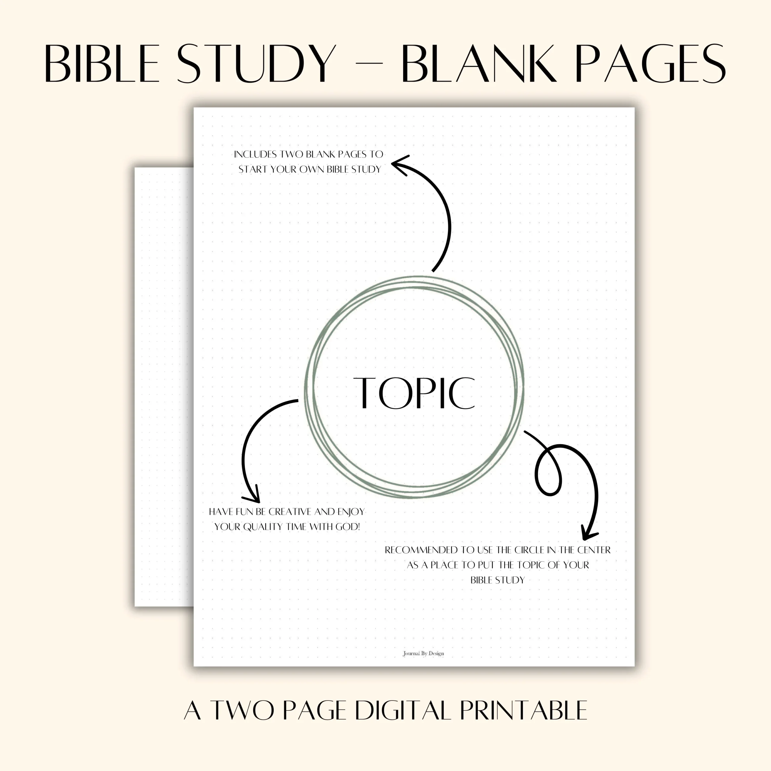 A5 BIBLE JOURNALING PRINTABLE BLANK