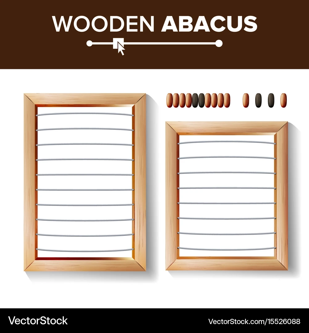 Abacus Blank Template Royalty Free Vector Image