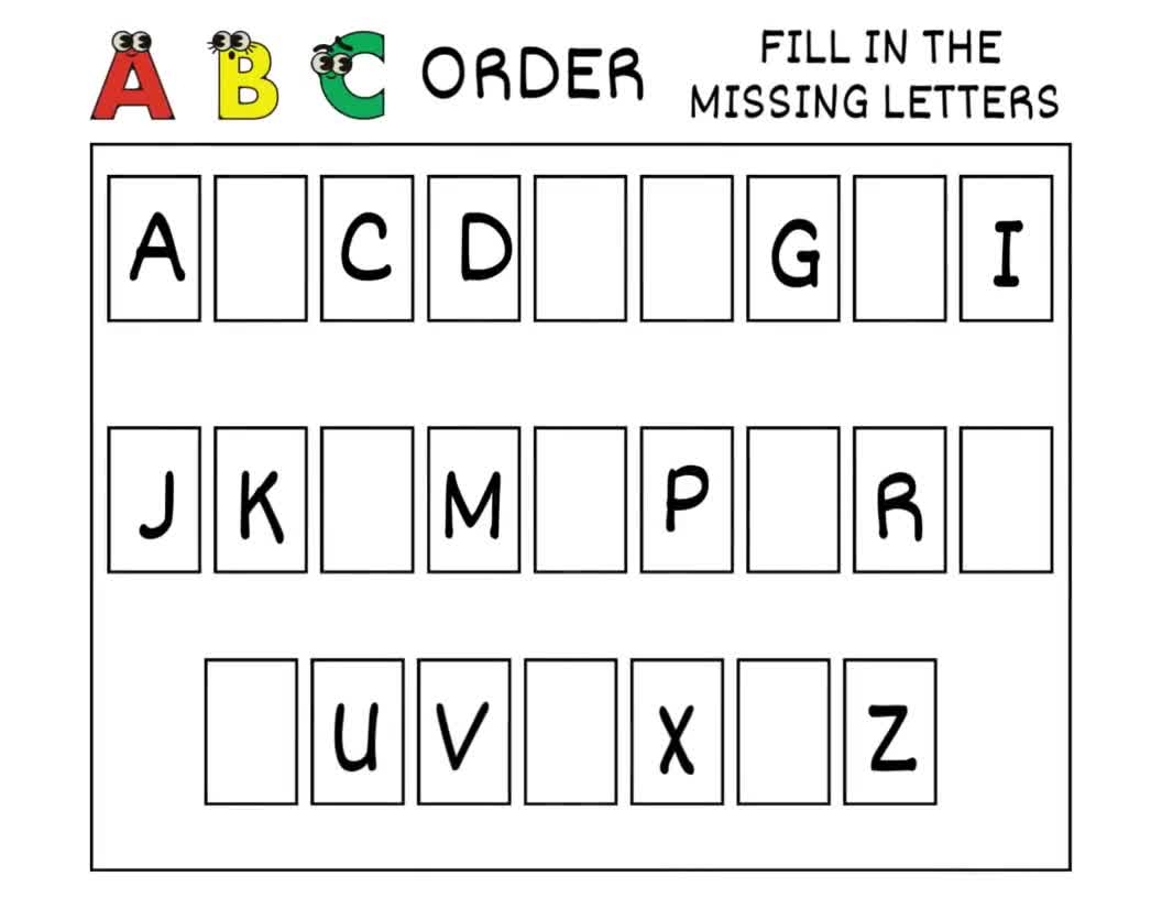 Blank Abc Chart Printable