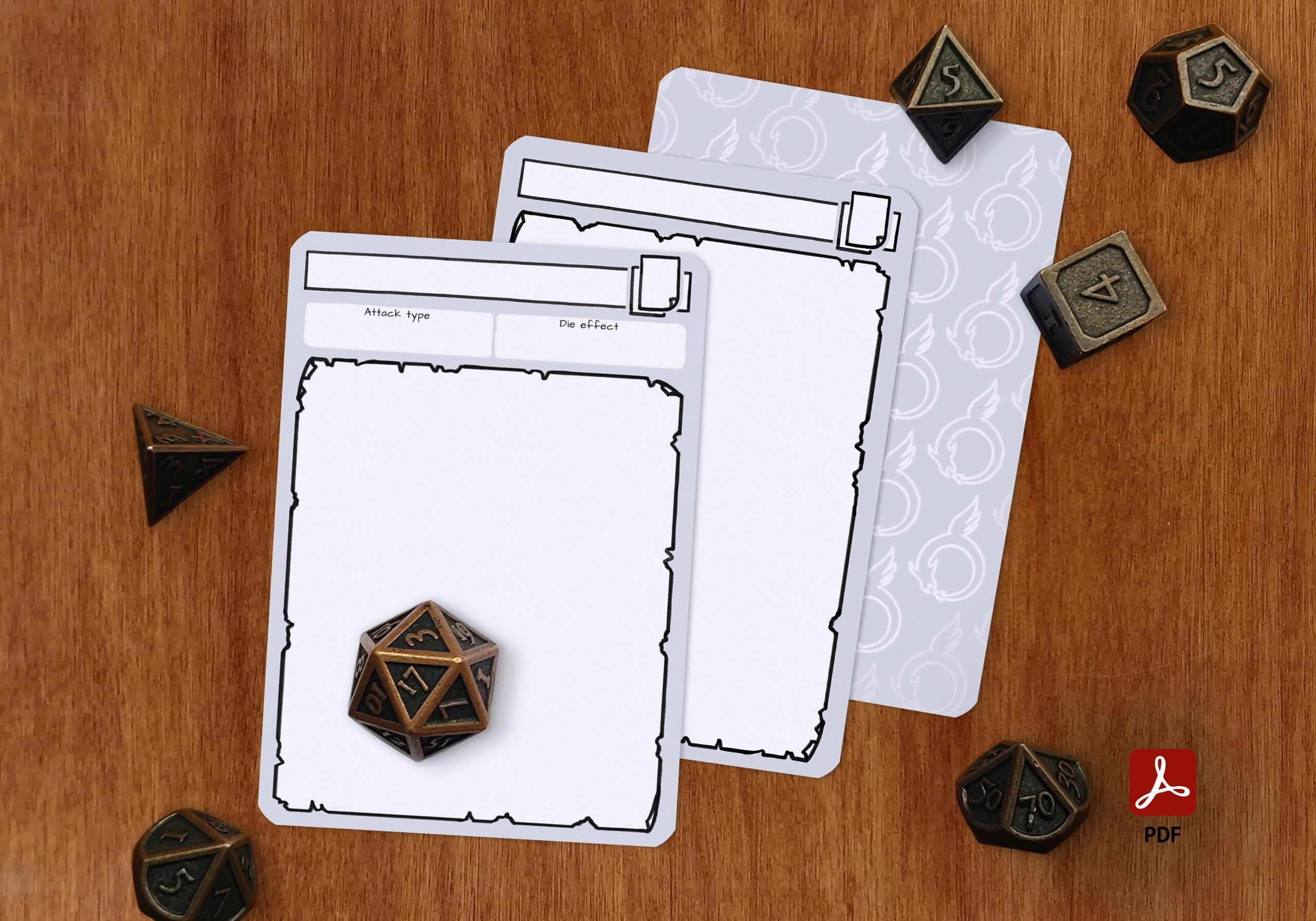 Ability Cards Dnd 5e PDF Fillable Same Size As The 