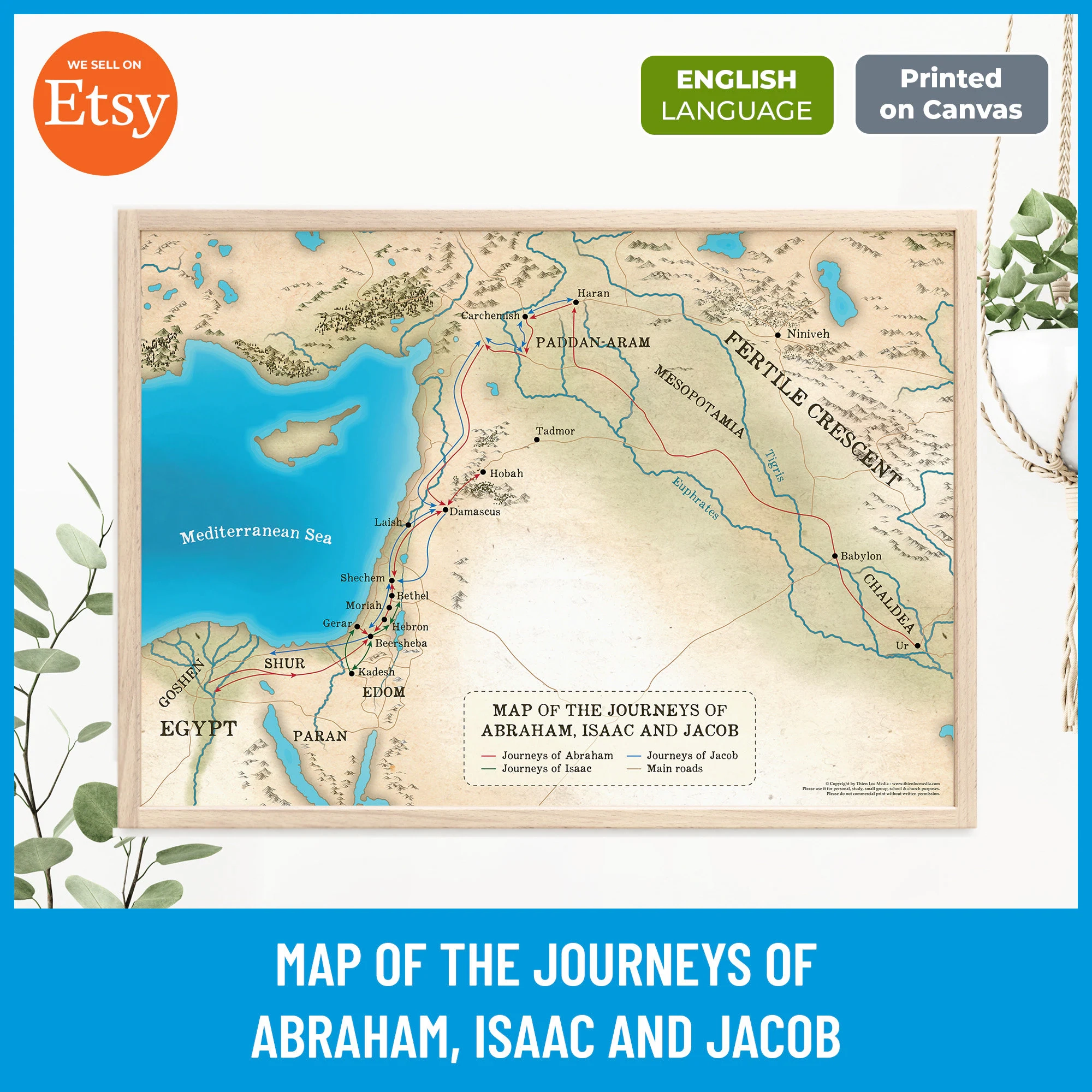 abraham isaac amp jacob map old testament journeys christian