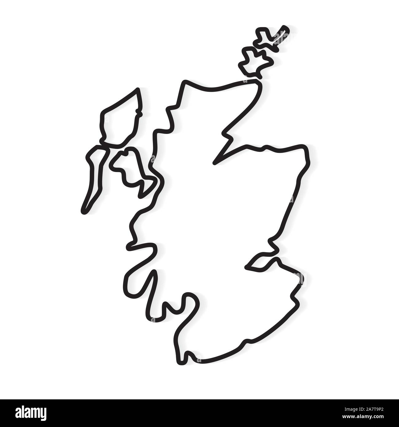 Blank Map Scotland Printable