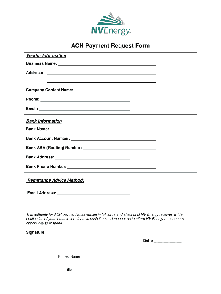 Ach Request Form Template Fill Out amp Sign Online DocHub