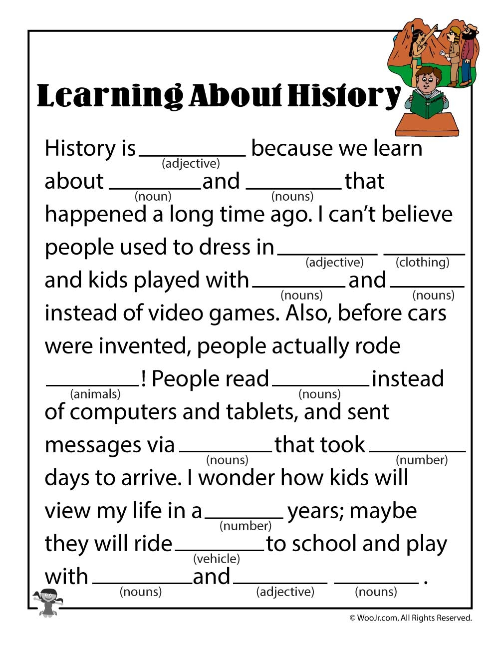 Mad Libs Blank Printable