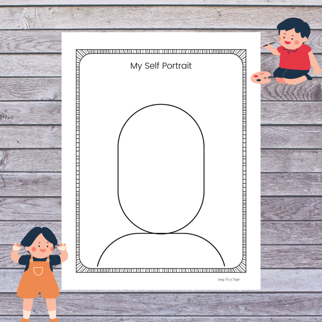 Self Collage Blank Printable