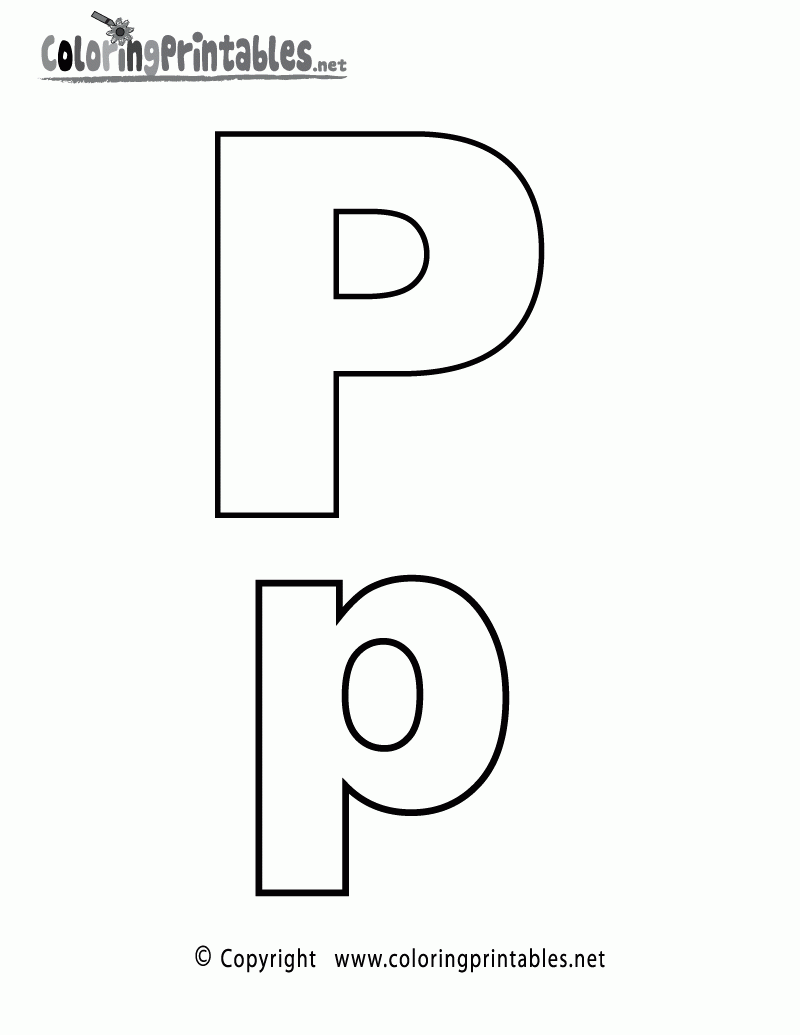Printable Blank Alphabet Coloring Pages