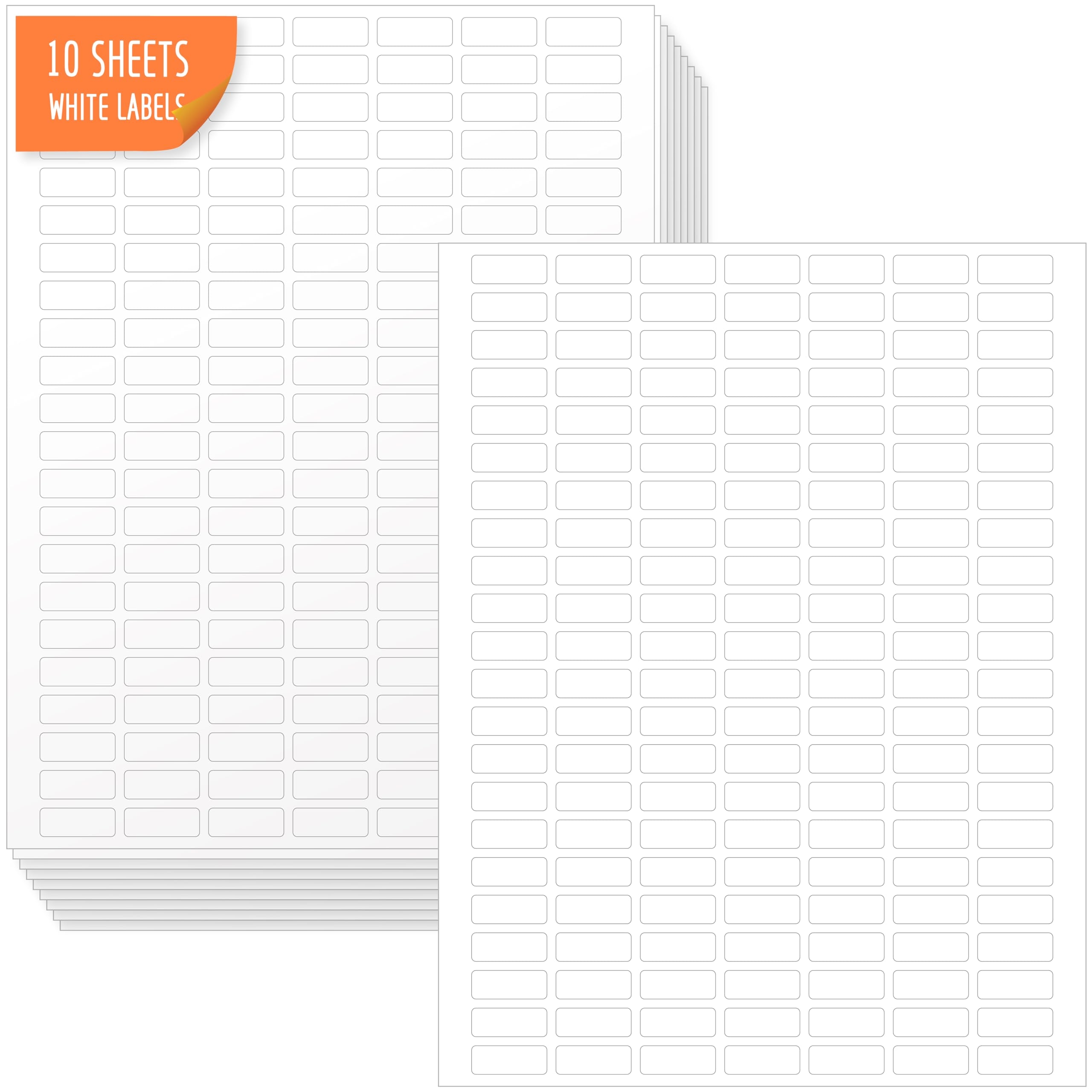 Amazon 1540 Blank Rectangle Labels White Coding Blank 