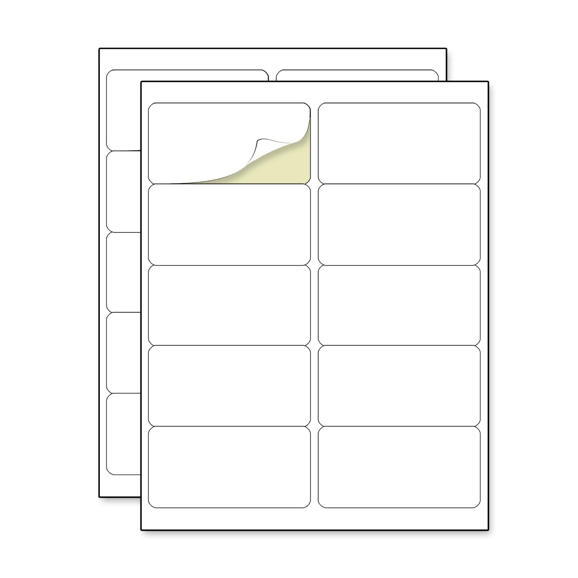 Amazon 40 Sheets 2 X 4 Printable Labels Stickers 