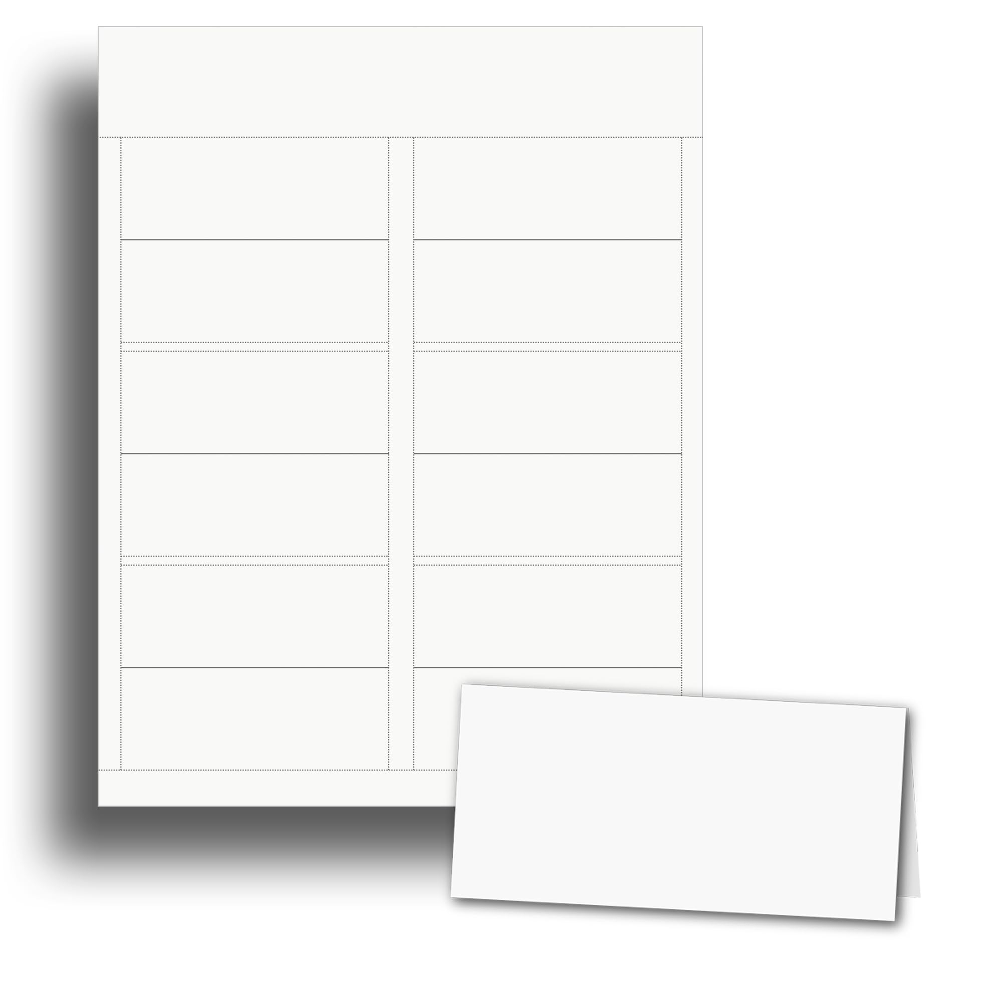 Amazon Heavyweight 80lb White Matte Printable Place Cards 