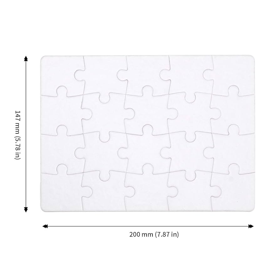 Amazon JAPCHET 30 Sets 7 9 X 5 8 Inches Sublimation Puzzle 