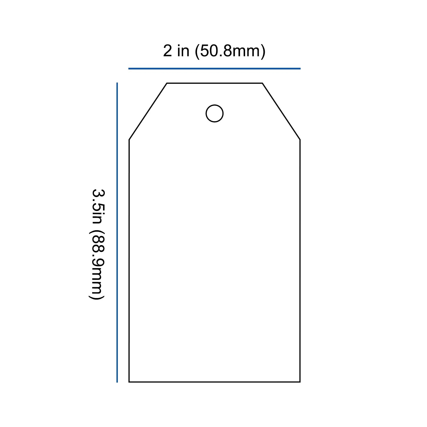 Amazon Mr Label 250 Printable Blank Tags With String 2 X 
