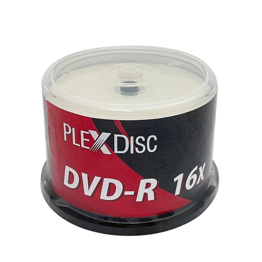 Amazon PlexDisc TY Series DVD R 16X 4 7GB White Inkjet Hub 