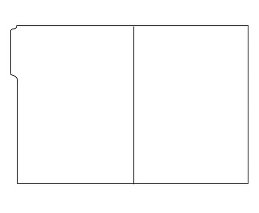 Amazon Print Ready Left Tab File Folder 8 1 2 X 12 1 UP 