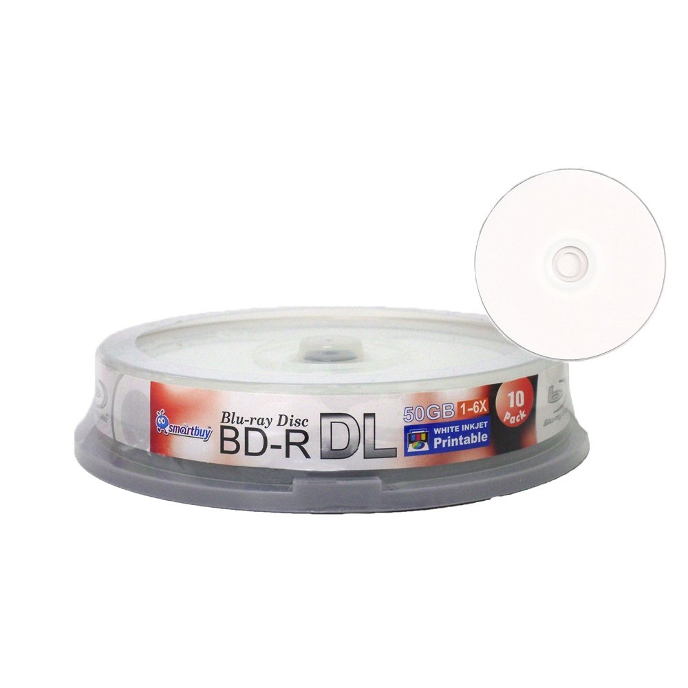 Amazon Smartbuy 50gb 6X Blu ray Bd r Dl Dual Layer Blank 