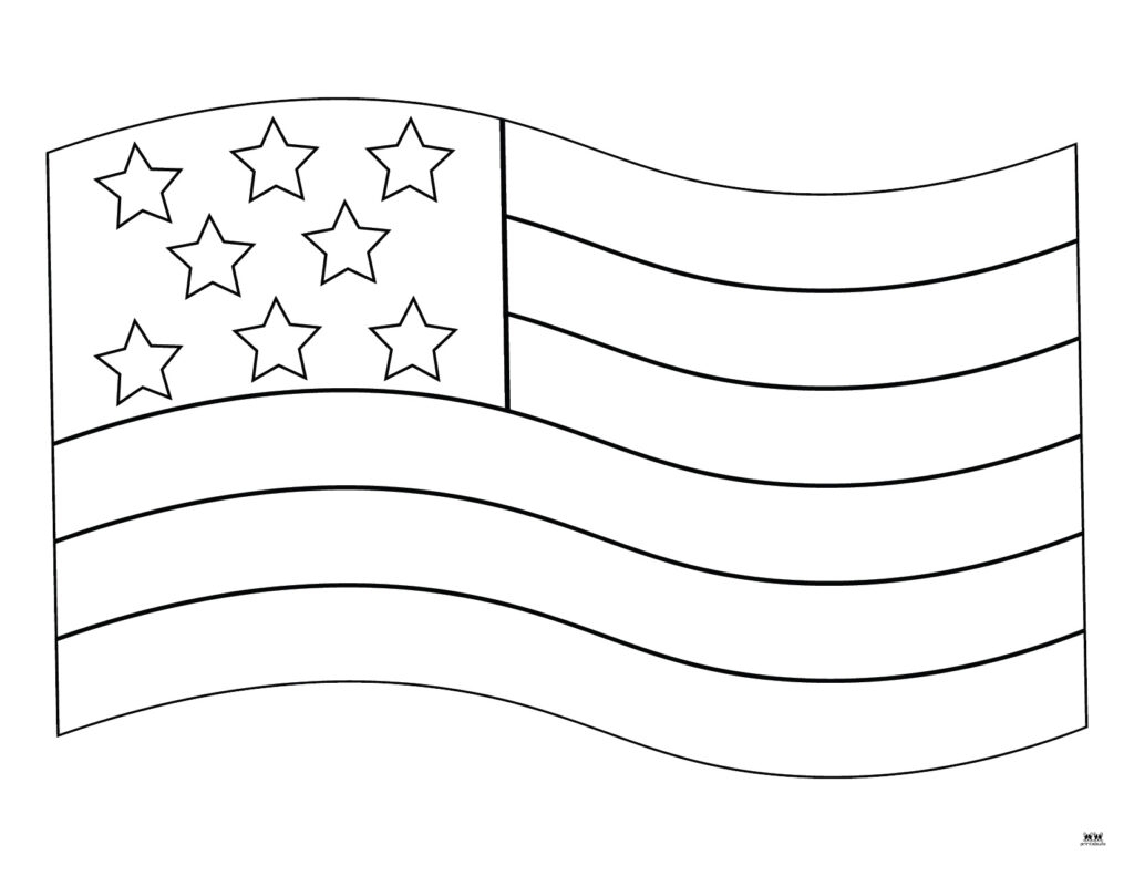 Printable Blank Flag Template