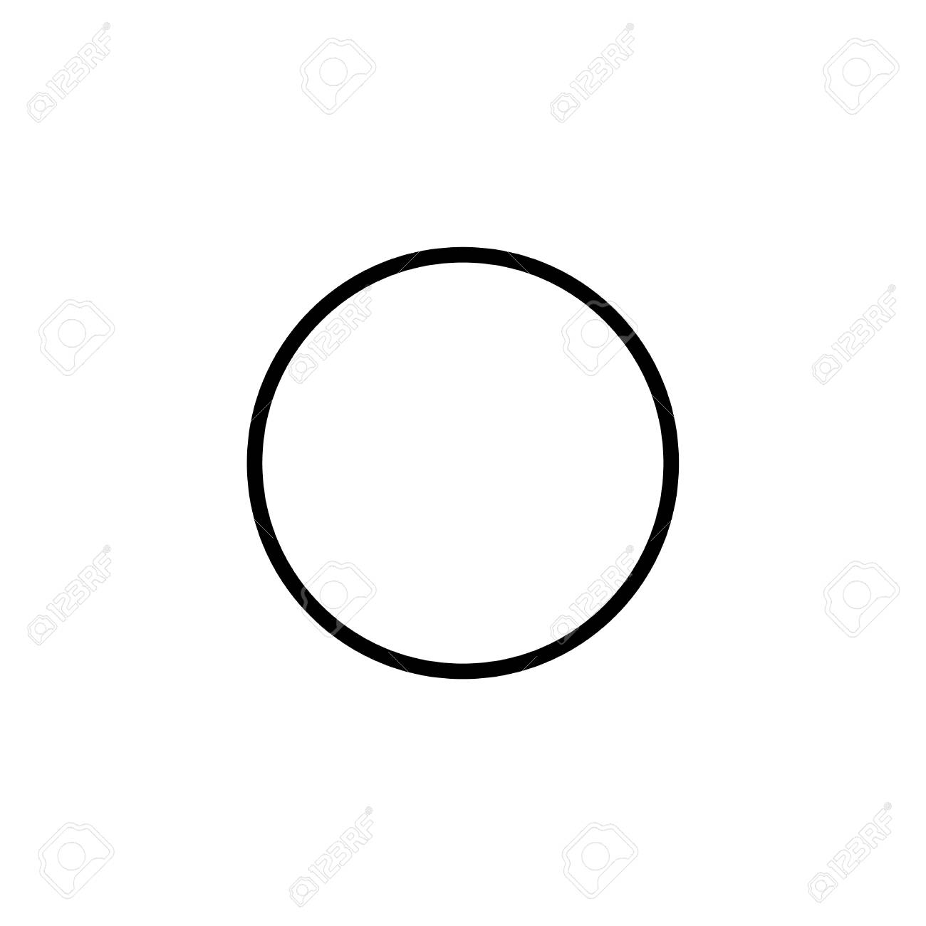 An Illustrated Icon Isolated On A Background Empty Pie Chart 