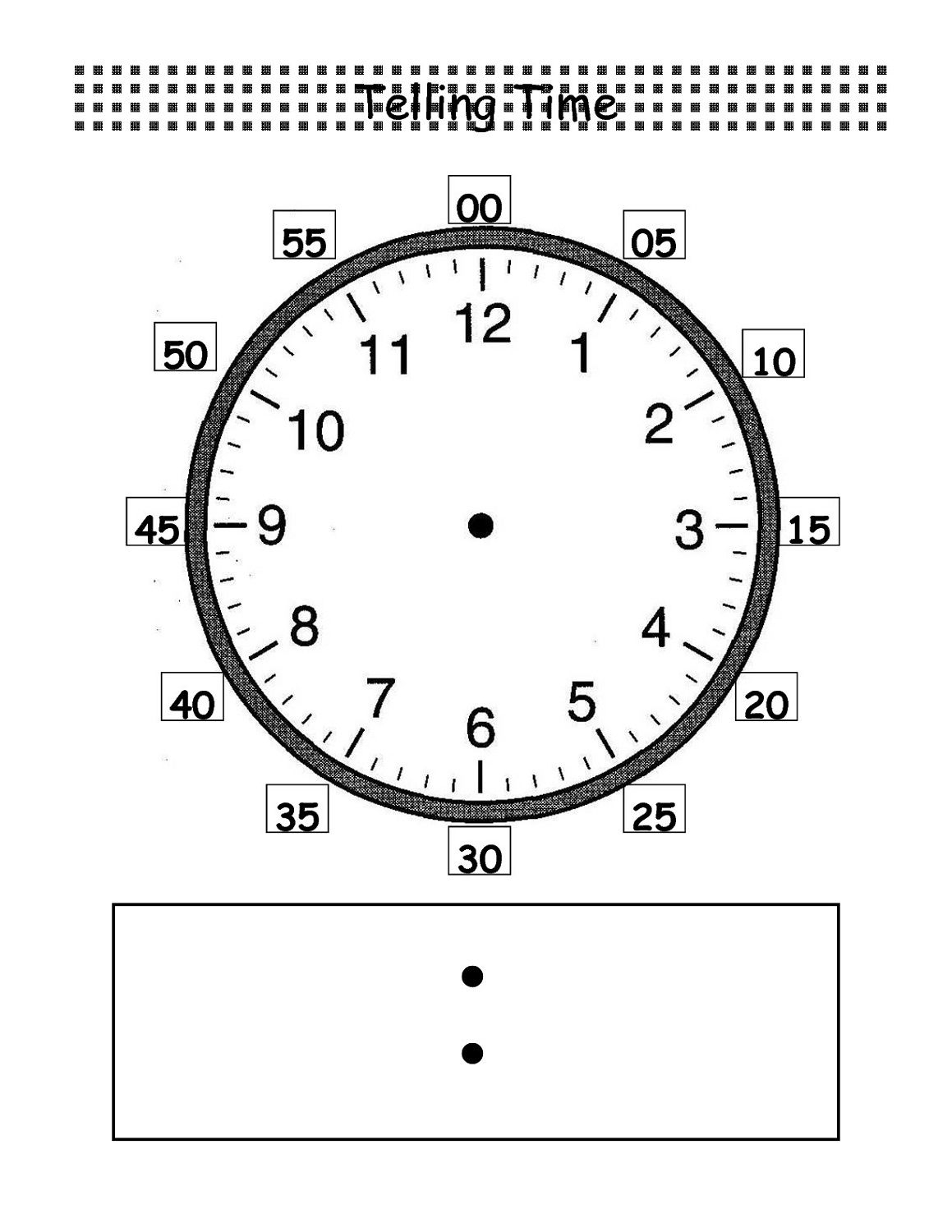 Blank Clock Printable