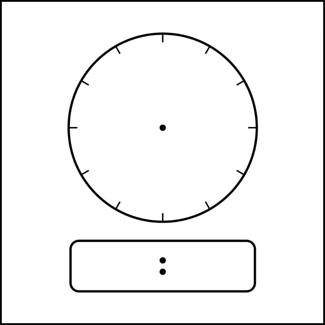 Blank Digital Clocks Printable