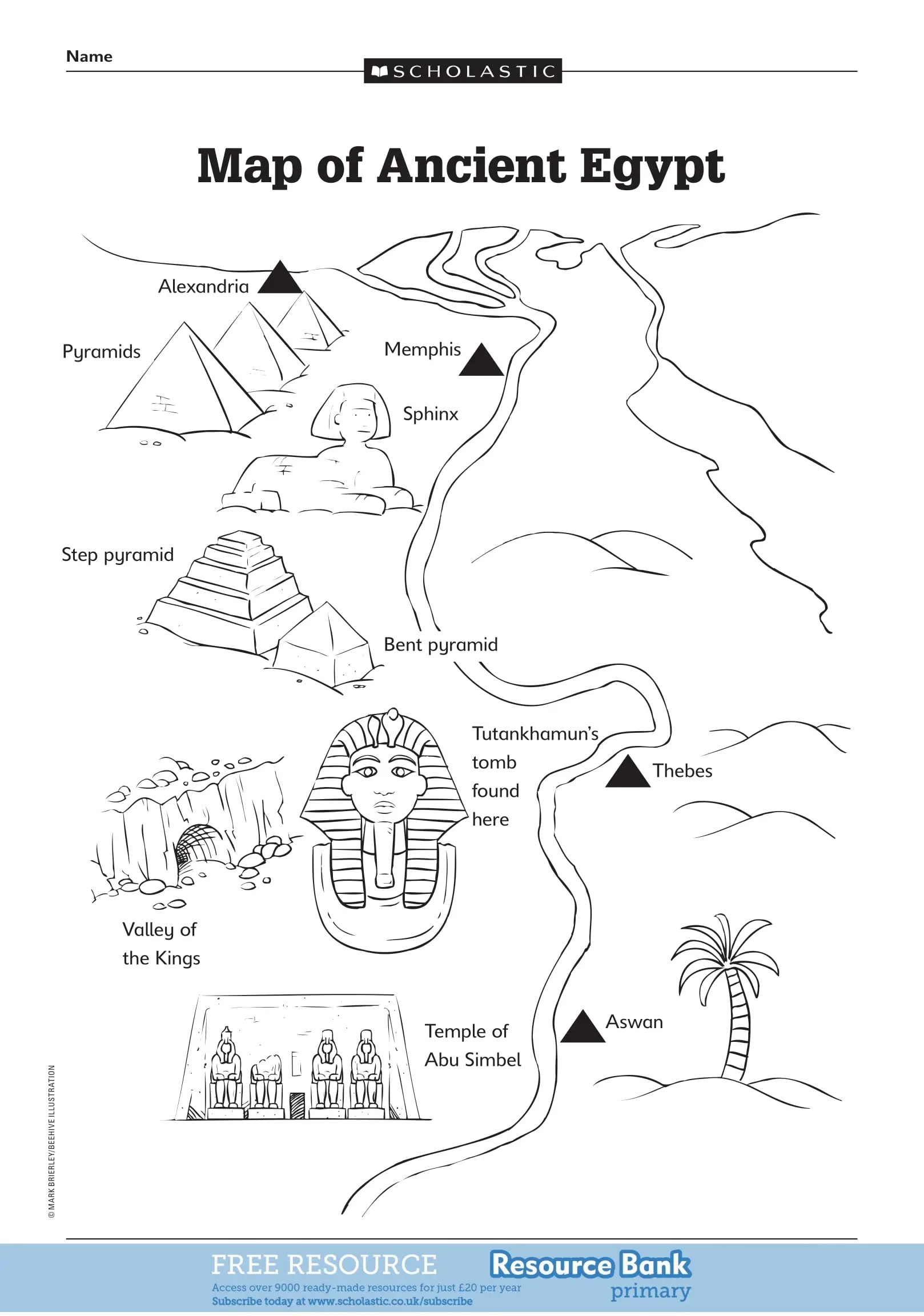 Ancient Egyptian Resource Label The Map Hope Blog