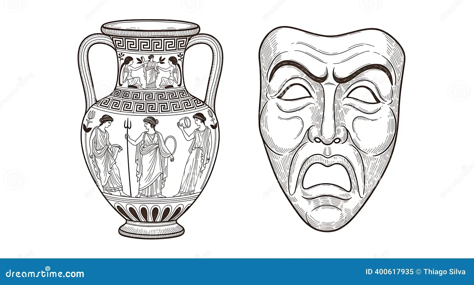 Ancient Greek Mask Stock Illustrations 2 358 Ancient Greek Mask 
