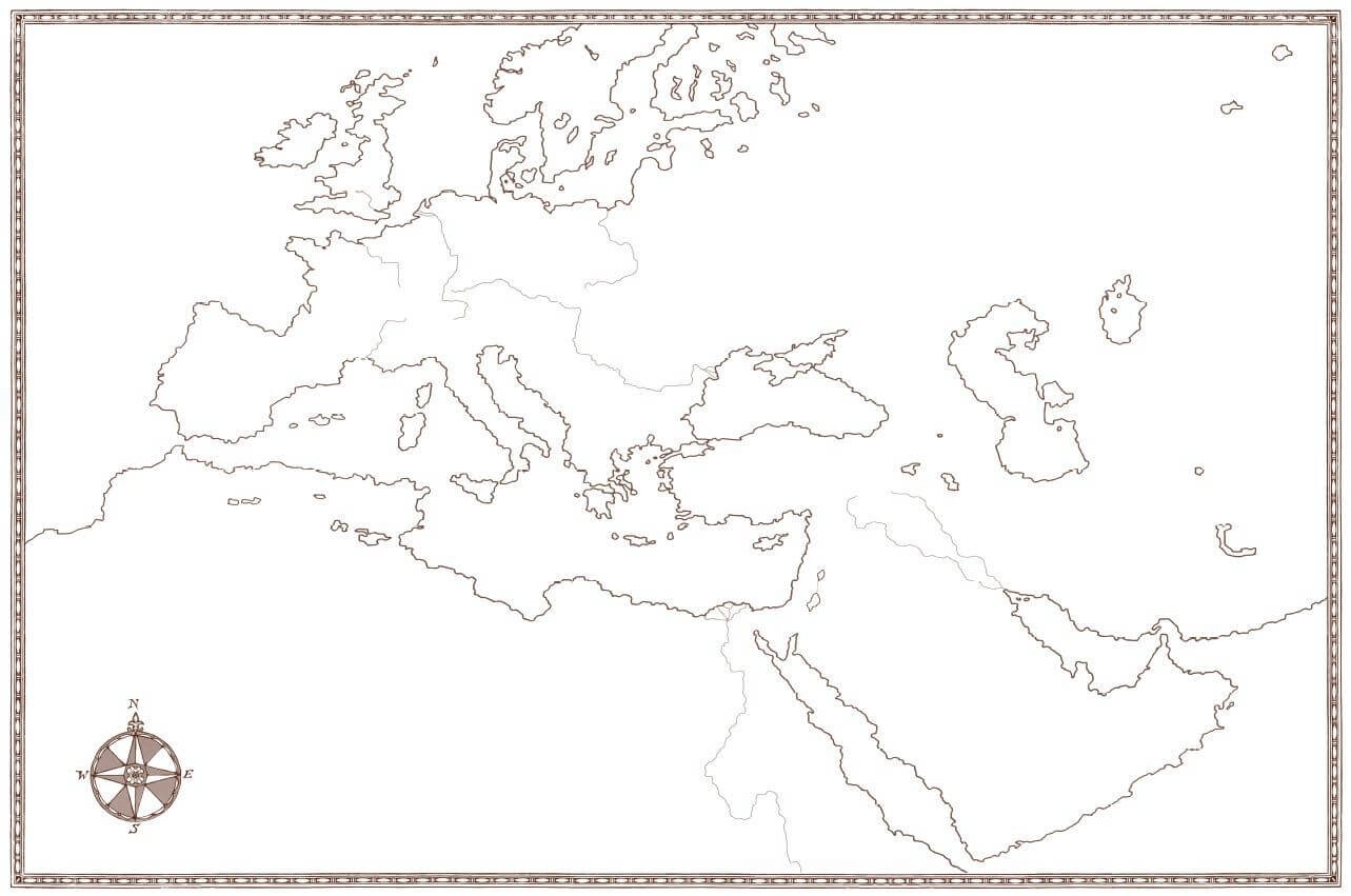 Blank Ancient Civilizations Map Printable