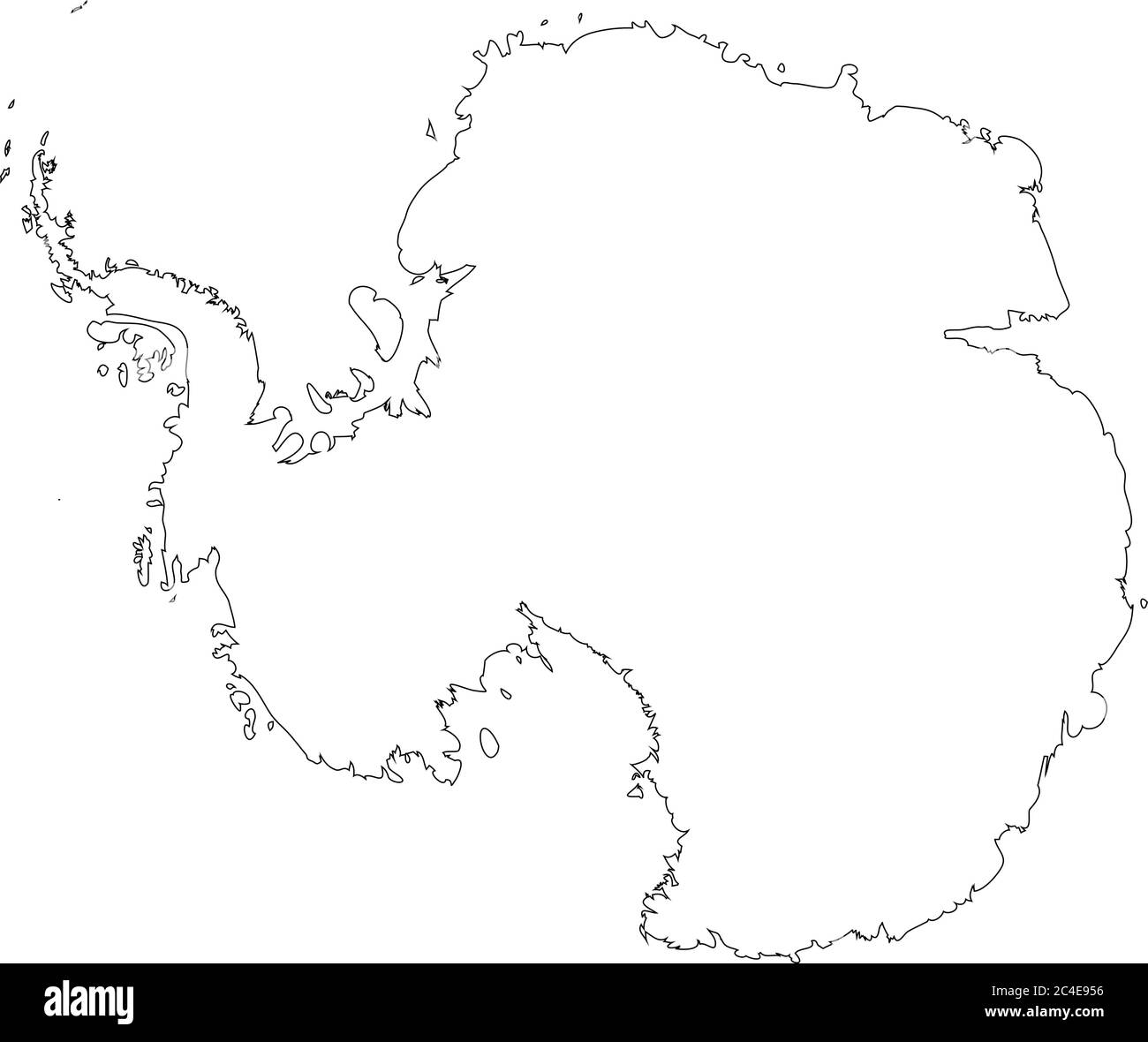 Blank Map Antarctica Printable