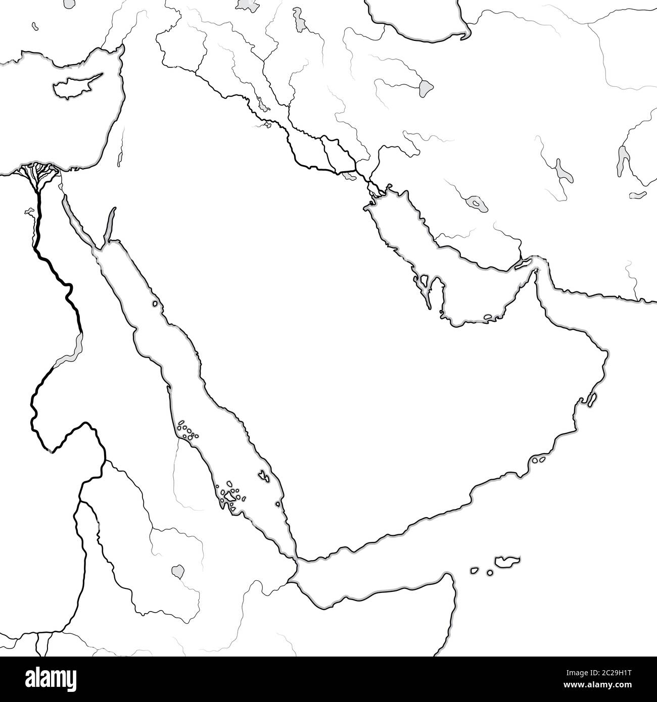 Arabian Peninsula Map Hi res Stock Photography And Images Alamy