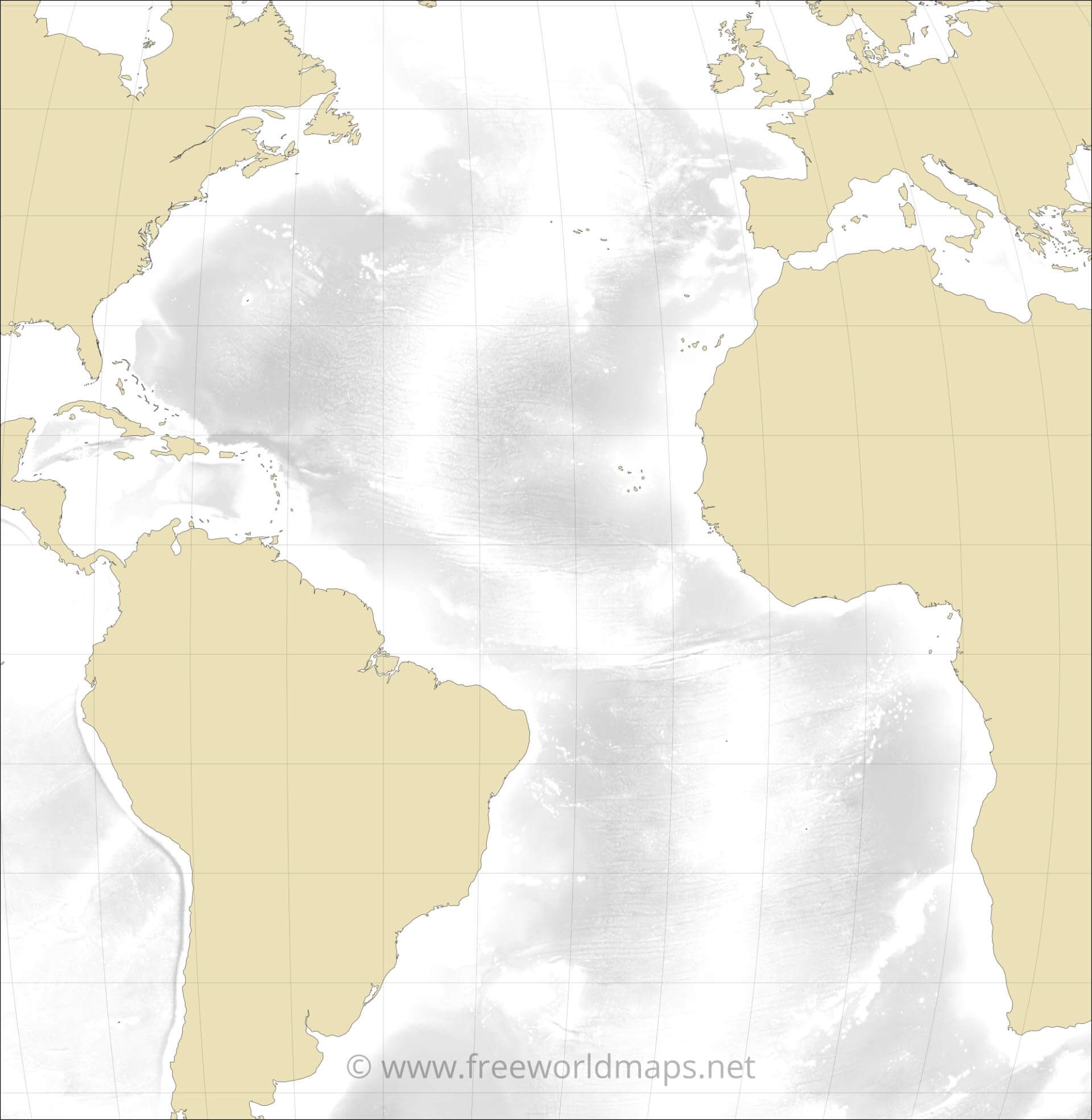 Atlantic Ocean Maps And Geography And Physical Features