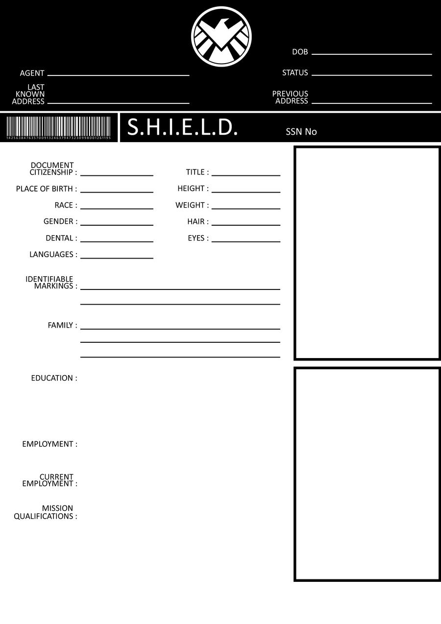 Avengers S H I E L D Template By GaSukai On DeviantArt