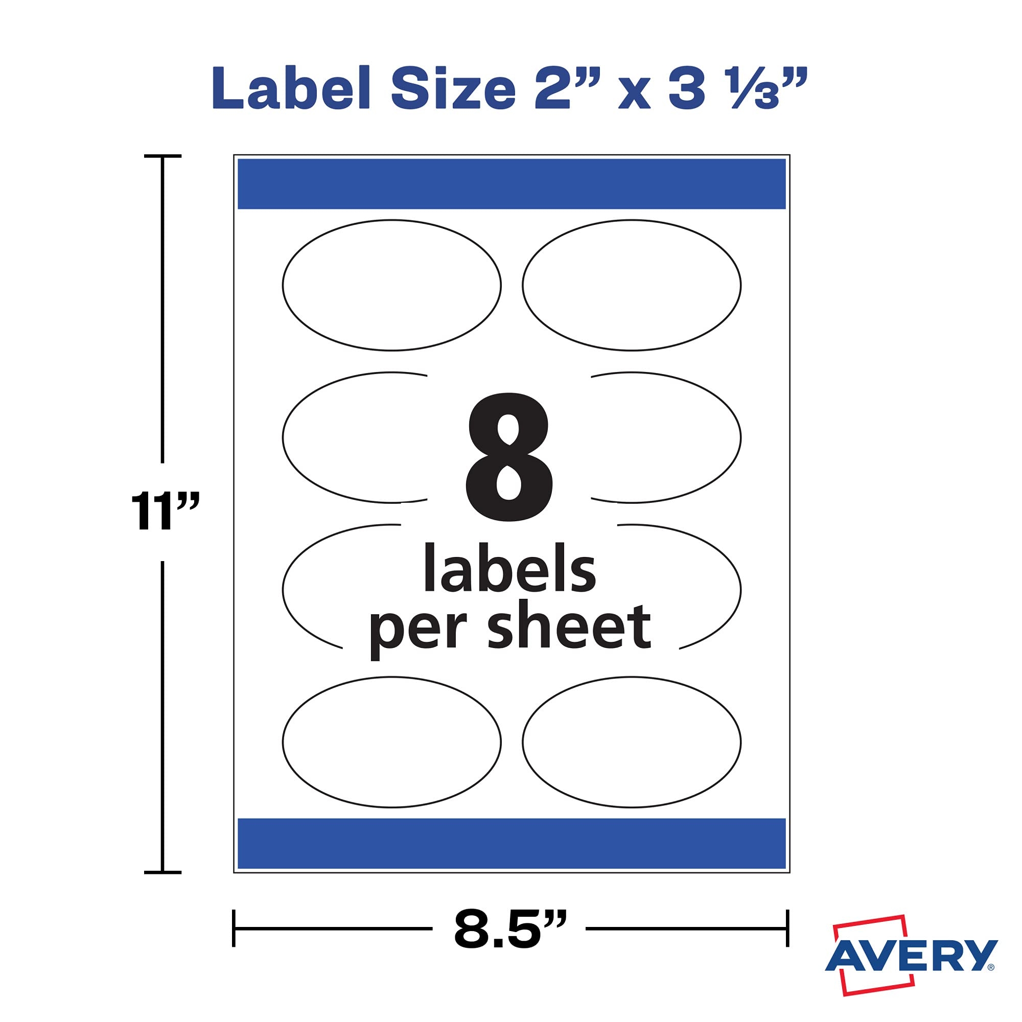 Printable Labels Blank Oval