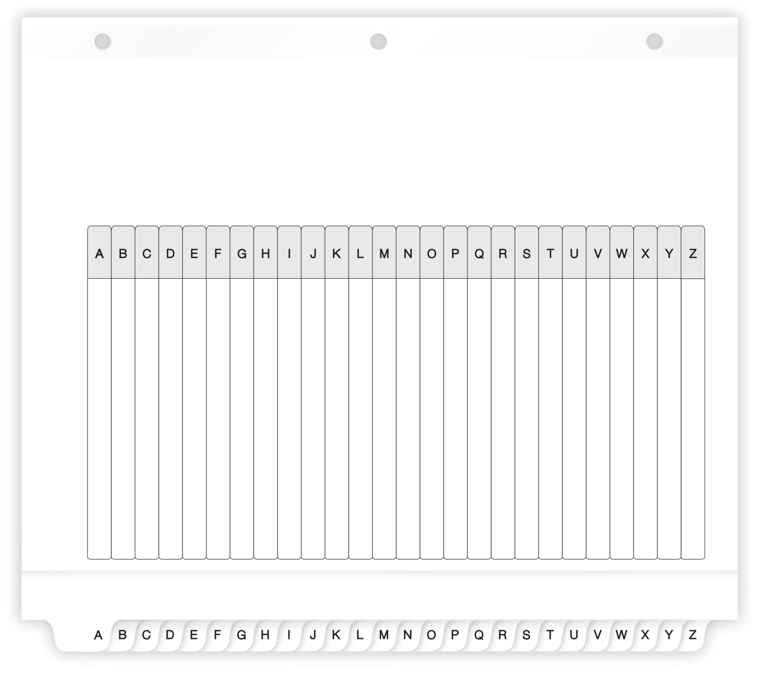 Avery Ready Index A Z Tab Binder Dividers Classic White Tabs 1 