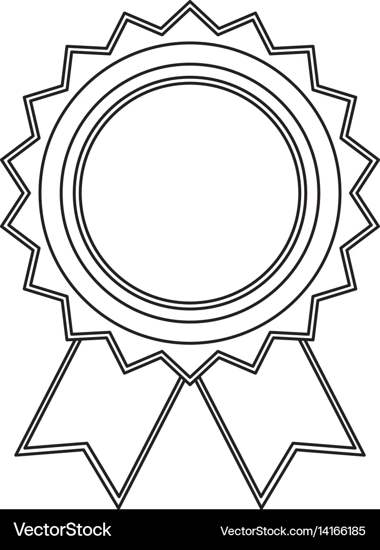 Award Ribbon Blank Royalty Free Vector Image VectorStock