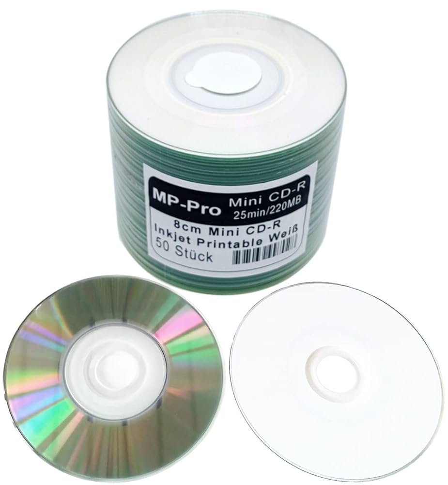 Bedruckbare Mini CD Rohlinge 8cm CD R Rohlinge Inkjet Printable 