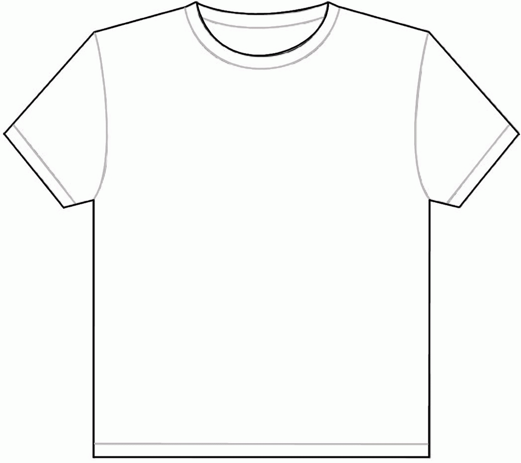 Best Photo Of Large Printable T Shirt Template T Shirt Coloring 