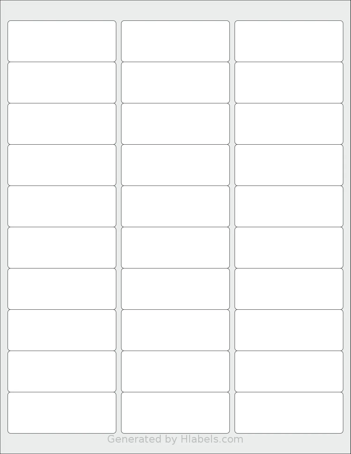 Bestiker 30 Label Template Print Online Instantly