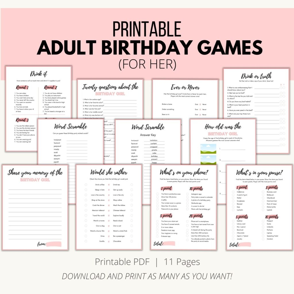 Birthday Trivia Game Free Printable Add A Little Adventure
