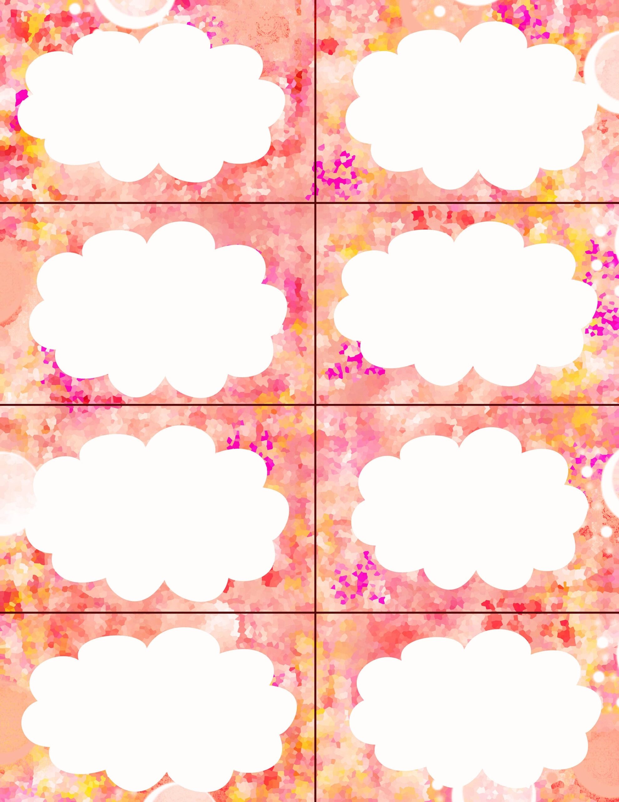 Blank Affirmation Card Templates That You Edit Junk Journaling