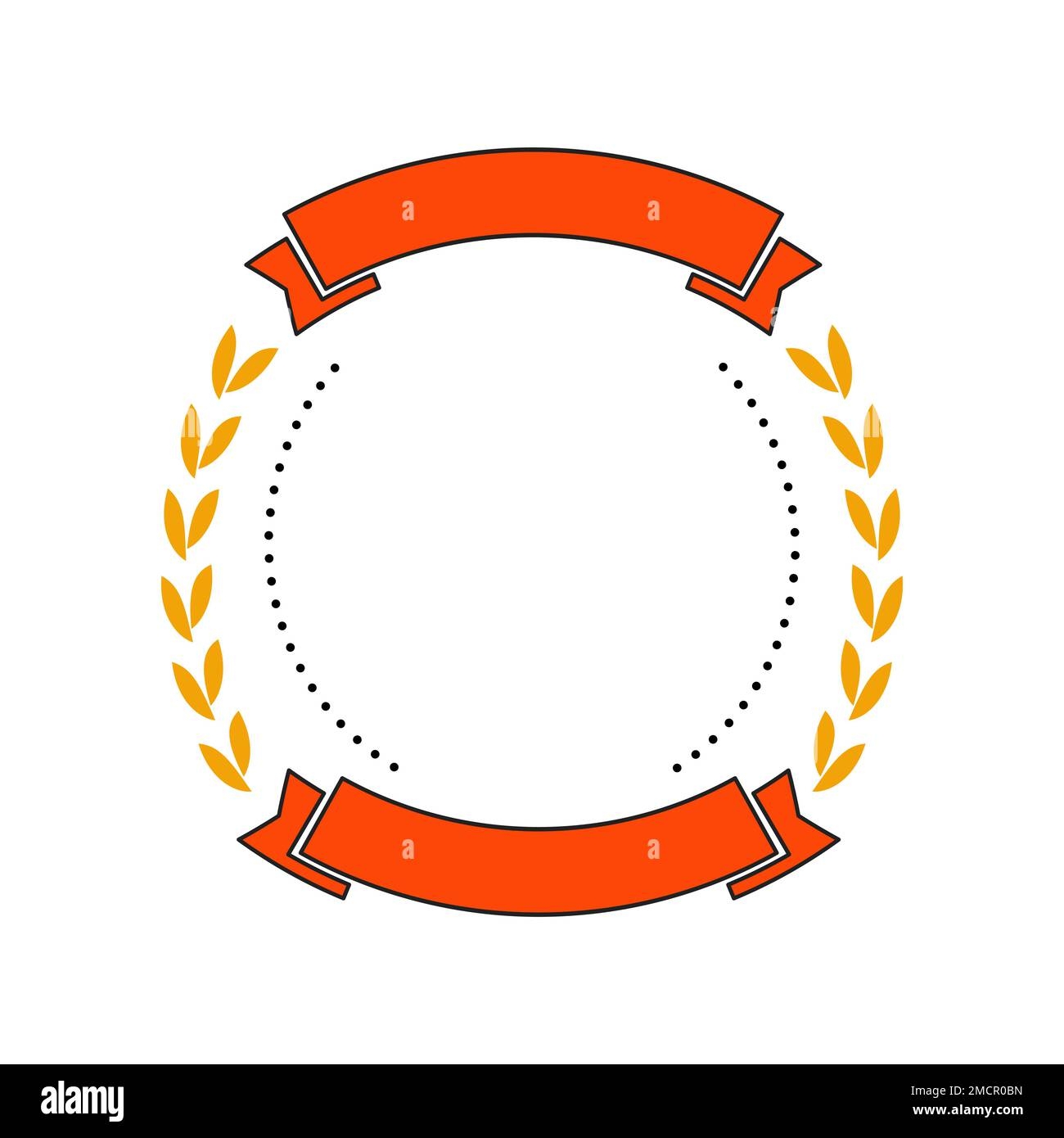 Blank Badge Shape Premium Template In Flat Modern Liquid Style 