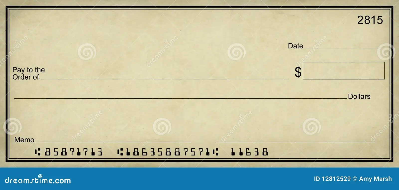Blank Check Large Stock Illustrations 200 Blank Check Large 