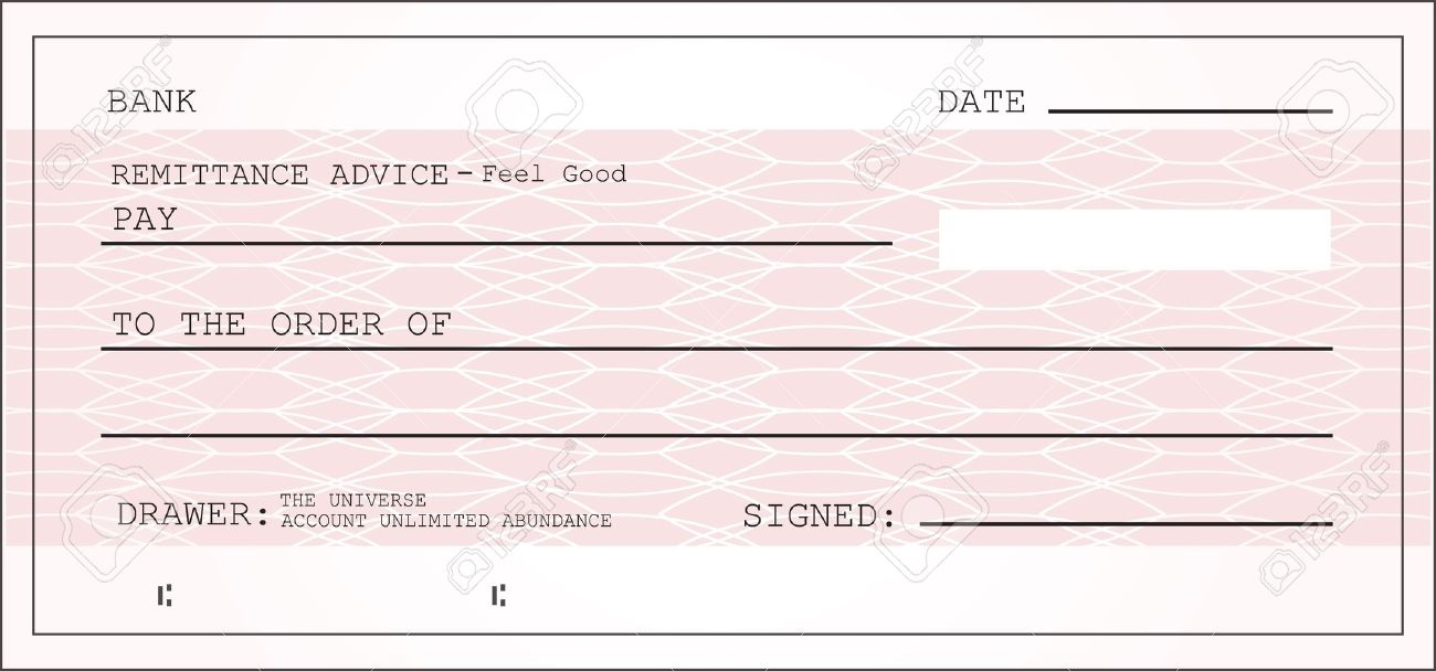 Presentation Check Blank Printable Vector