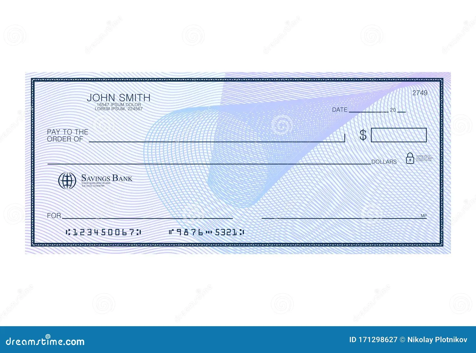 Printable Blank Fake Reward Checks