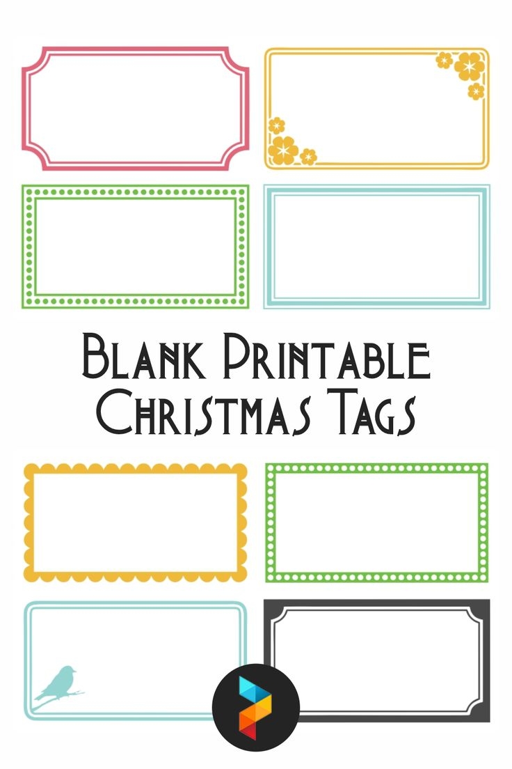 Blank Christmas Printable Tag