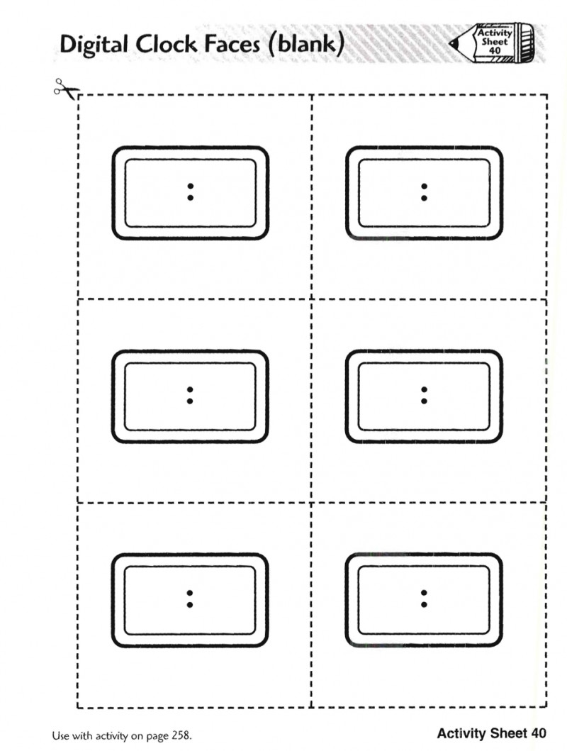Blank Clock LoveToTeach