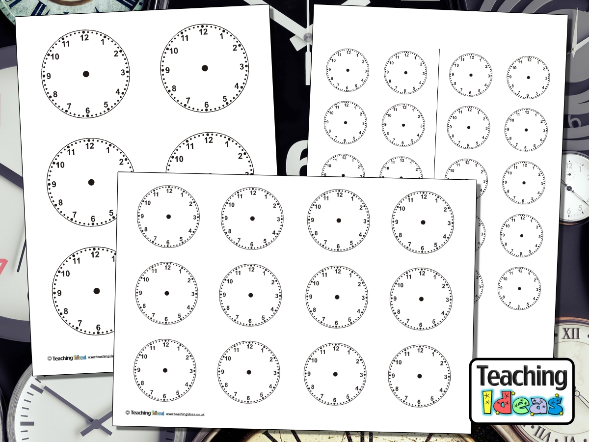 Free Blank Clock Template Printable
