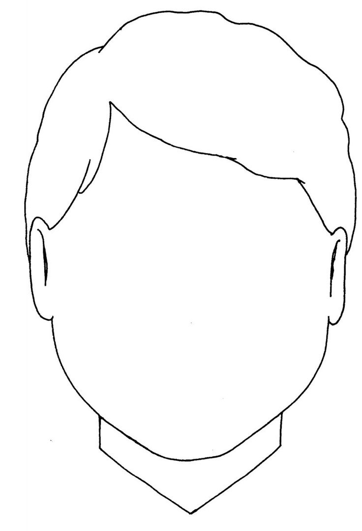 Printable Funny Blank Face Template