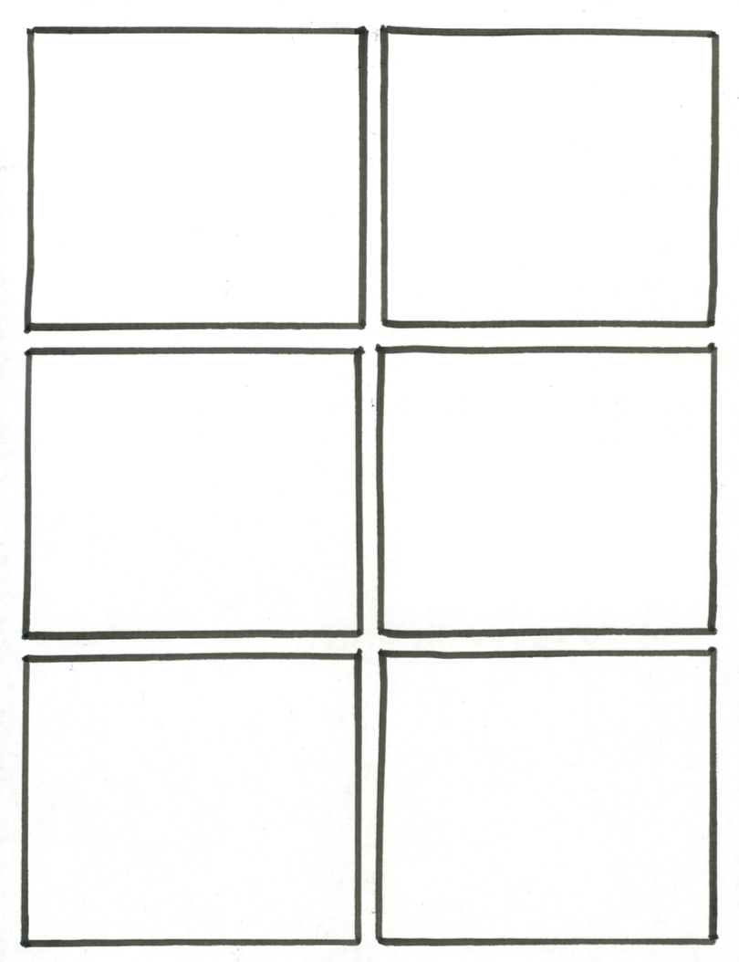 Printable Blank Comic Strip Frames