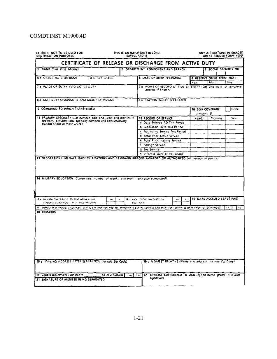 Blank Dd 214 Form Ganalytic